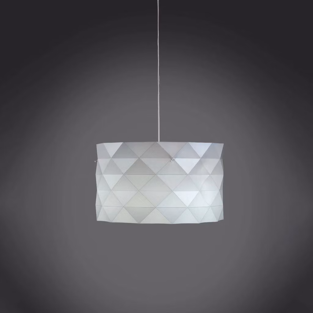 Lampadario Sospeso Moderno Linea Zero Bianco e Cromo con 5 Luci E27 – 2