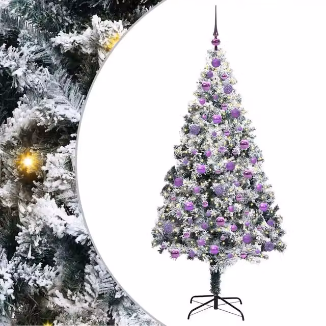 Albero di Natale | Decorazioni natalizie artificiale con 300 LED Bianco 180 cm