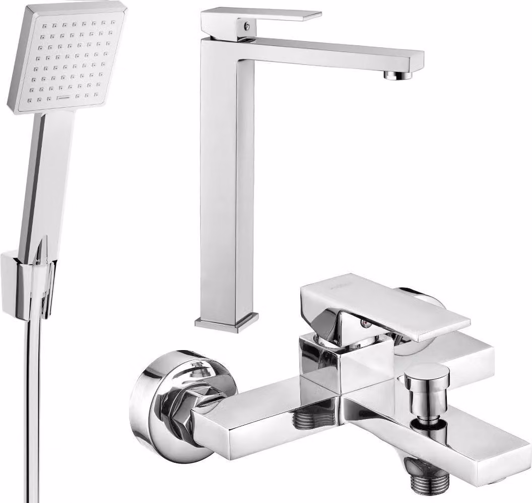 Mexen Uno R45 set da bagno, cromo - 71413R45-00