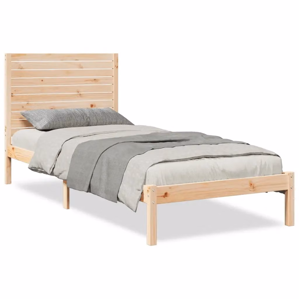 Giroletto Extra Lungo vidaXL in Legno Massello di Pino senza Materasso L/P/H: 90 x 220 x 25 cm – 2