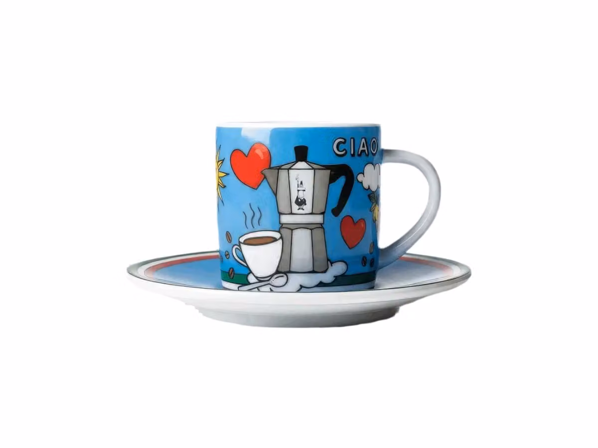 Ciao Italia Tazzina da caffè con piattino