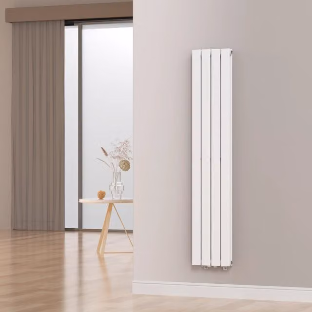 Termosifone ad acqua calda a doppio pannello con elementi piatti neu.haus, Bianco, L: 160 cm, P: 30 cm – 1