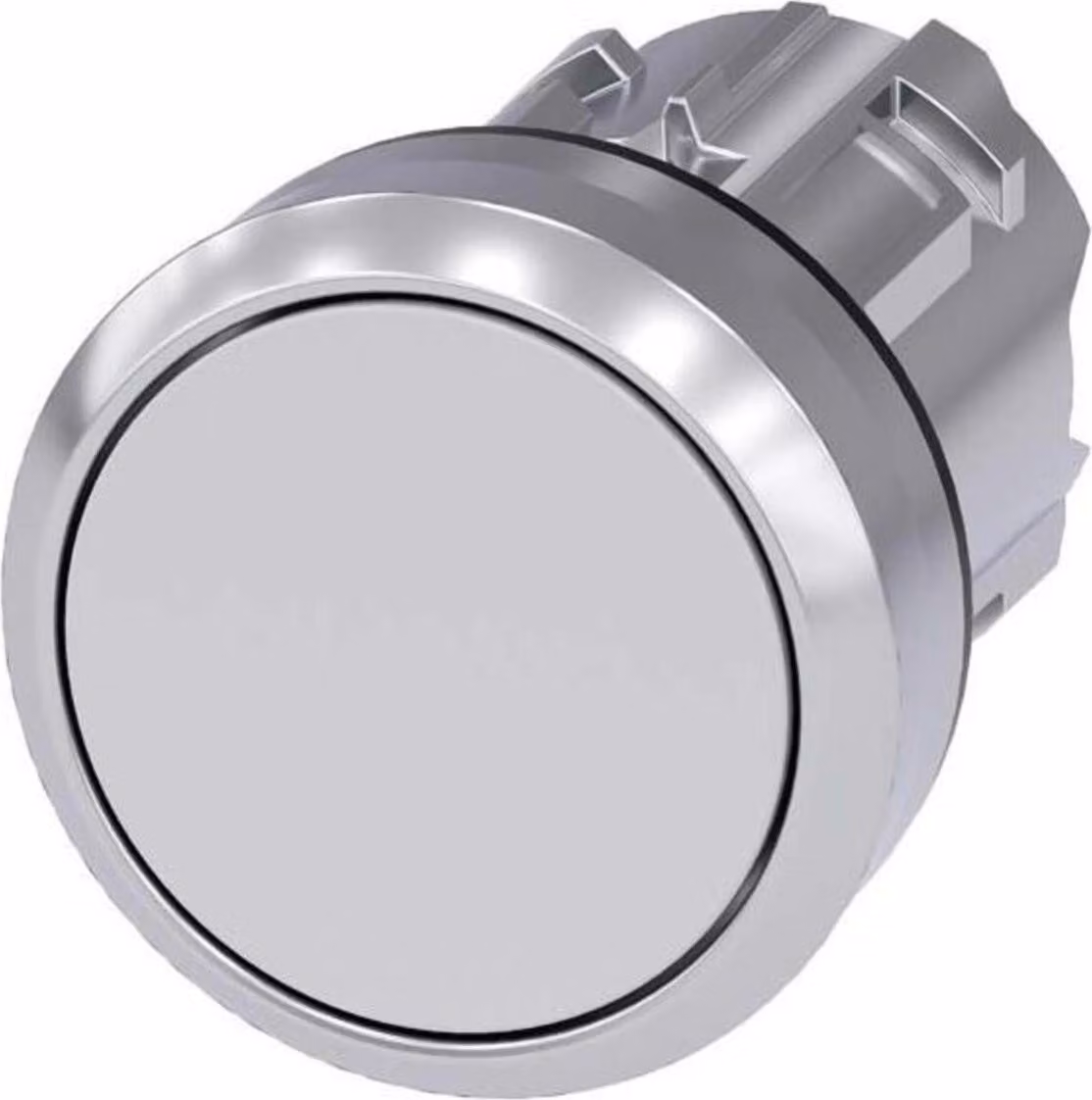 Anello frontale dei pulsanti Siemens in metallo, lucido, attuatore bianco SIRIUS ACT 3SU1050-0AB60-0AA0 1 pz