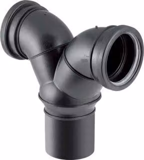 Geberit 310923141 Silent-db20 Gomito a doppio attacco 90Gr