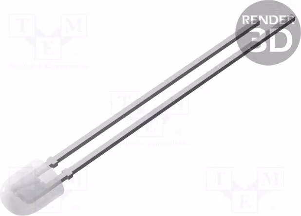 2 LED rossi, 750÷1120 mcd, a forma ovale, dimensioni 3,9x3,1 mm, angolo di emissione 100/40°, modello OSR5RU43A1B. Diodi LED a montaggio superficiale (SMD), a forma ovale