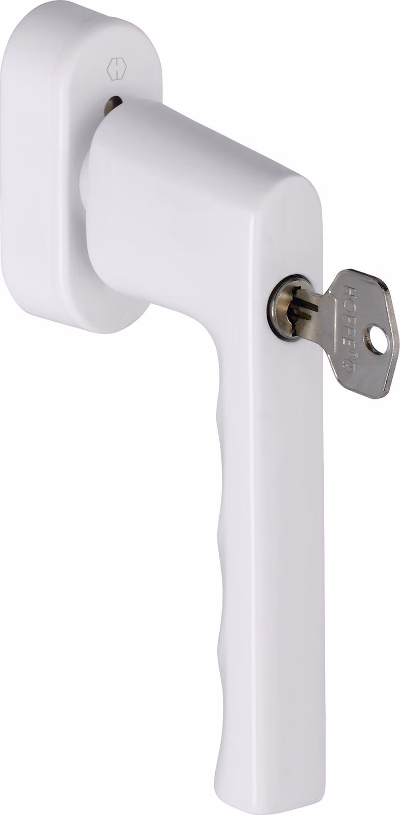 HOPPE maniglia per finestra Hamburg 0700S/UD9020 alluminio F9016/bianco traffico 32-42mm bloccabile - 11712326