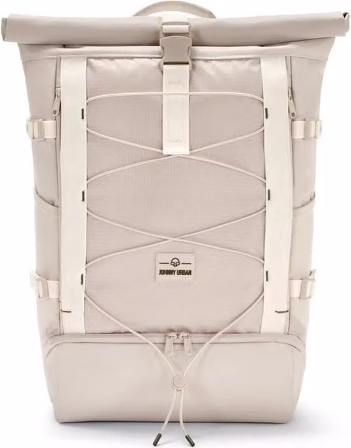 Borsa da Viaggio Allen Large Move Johnny Urban Beige con Tracolla e Scomparto per Laptop Impermeabile