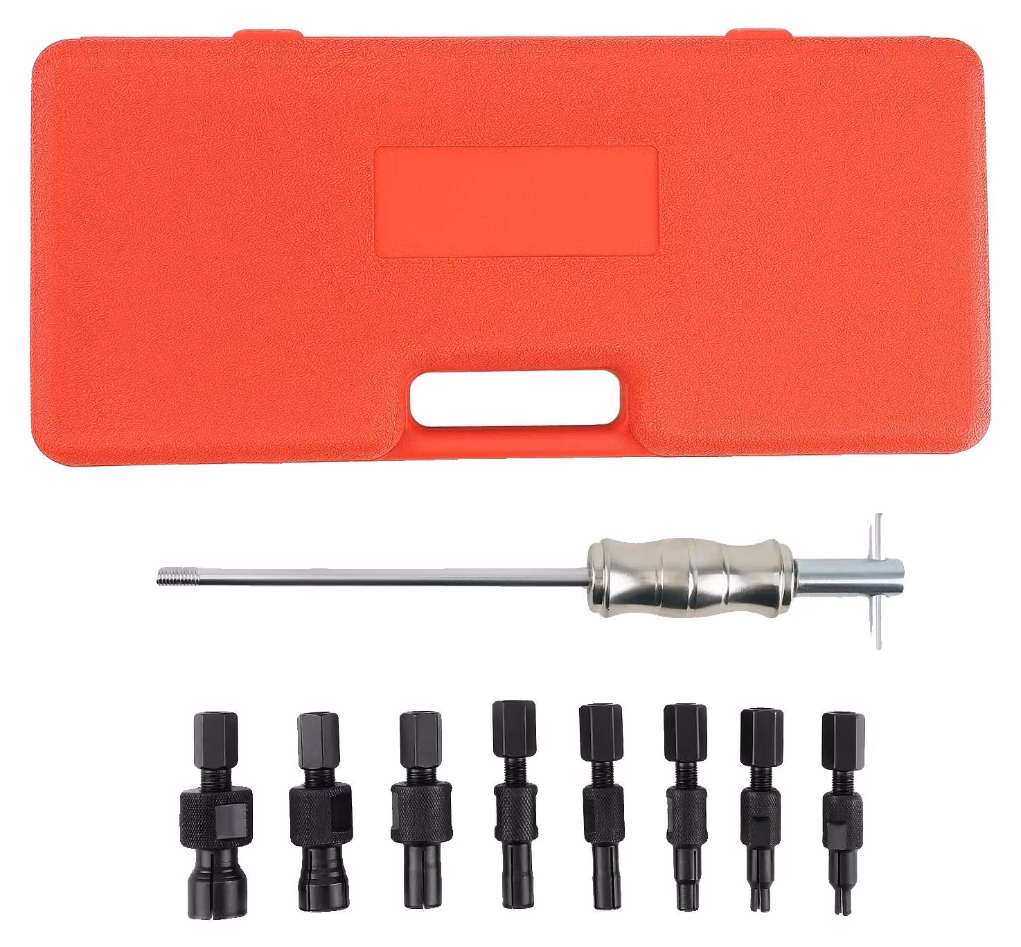 Estrattore per cuscinetti interni, con pinze di serraggio da 12 mm, 14 mm, 20 mm e 24 mm, struttura in acciaio