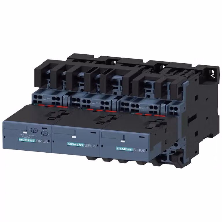Combinazione stella-triangolo Siemens AC3, 22 kW/400 V, 24 V CC, 3 poli, S0 3RA 24268XF322BB4