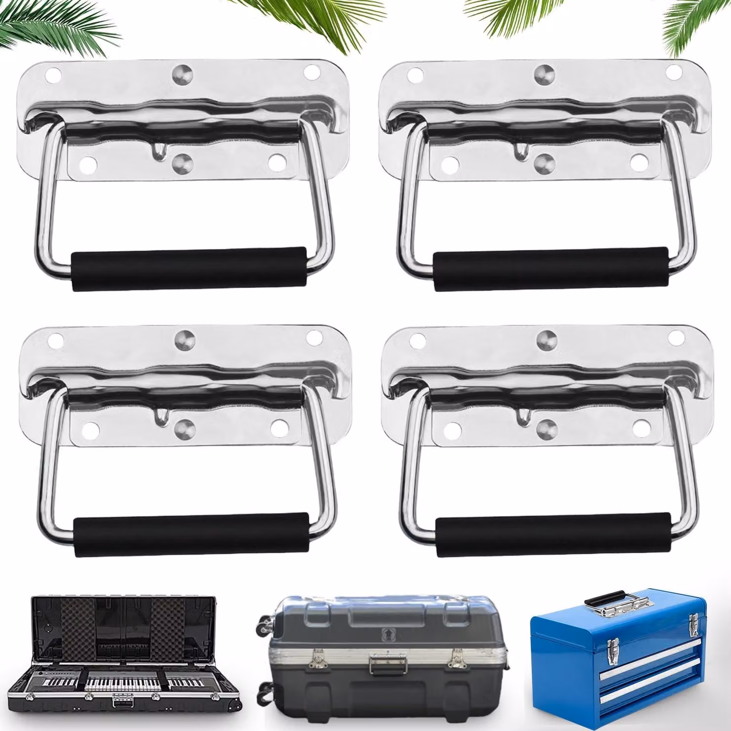 Set di 4 maniglie in acciaio inossidabile per cassettiere degli attrezzi