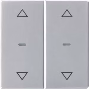 Berker 80961321, Pannello con pulsanti, Alluminio, Termoplastica, Berker Q.x, 1 pezzo