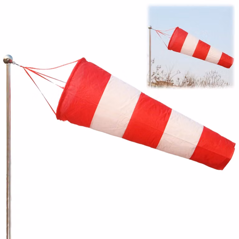Tubo riflettente rosso/bianco, dimensioni 60x25 cm, per uso esterno