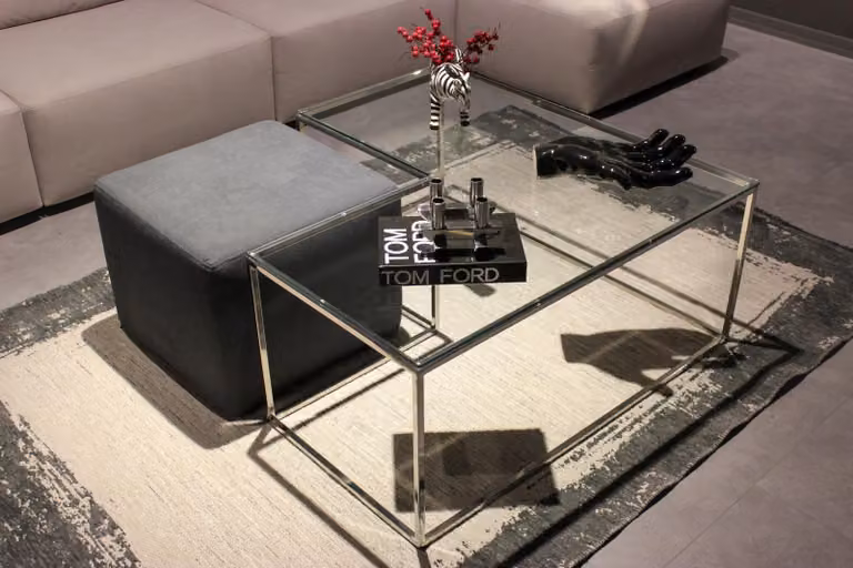 Couchtisch Wohnzimmer Möbel Luxus Glas Tisch Modern Design