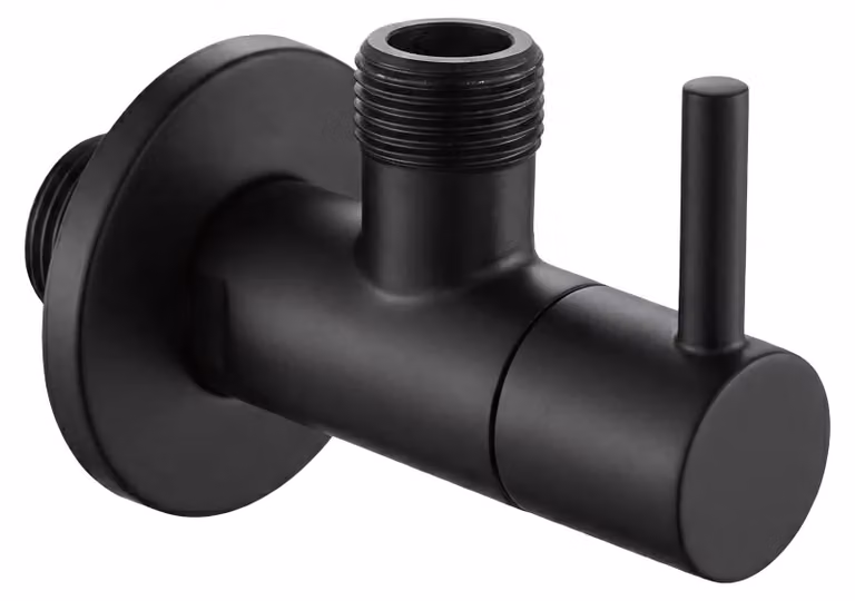 Valvola Ad Angolo Rea 1/2" X 3/8" Nero