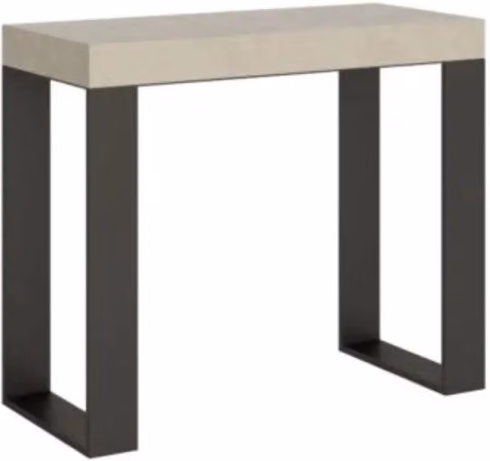 Consolle allungabile 90x40/300 cm Tecno cashmere gambe antracite