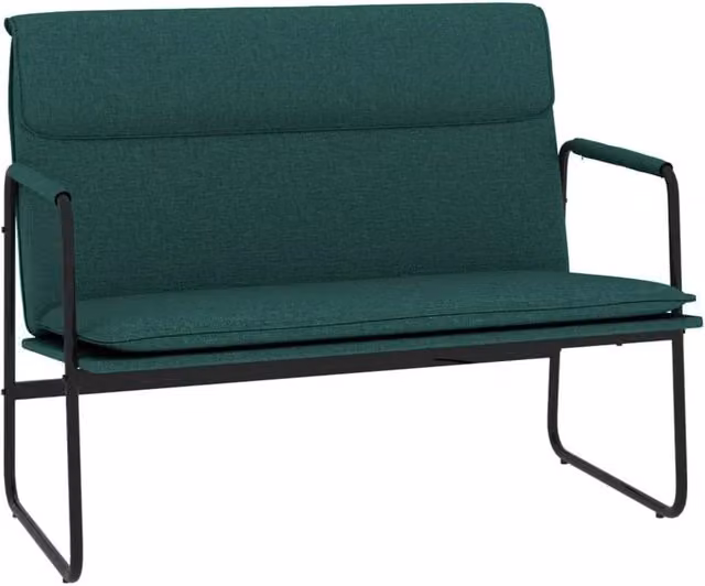 Panca/panca 100 x 64 x 80 cm tessuto verde scuro 02_0010634