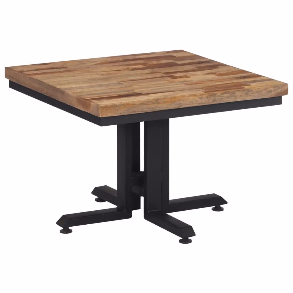 Tavolino da Salotto 55x55x40cm Massello Teak di Recupero