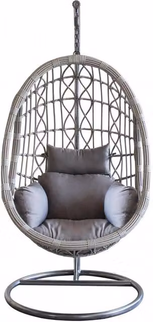 Dondolo Capraia 195x93x122 cm in Acciaio Grigio