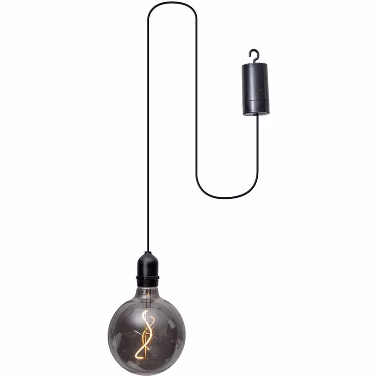 Eglo 900209 VIGNANELLO LED lampada a sospensione per esterni 0,06W Ø125mm nero-trasparente bianco caldo IP44