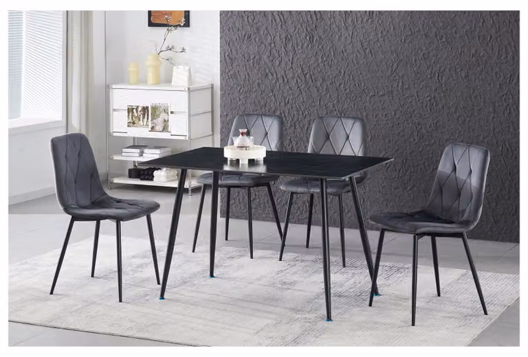 Sedia Mesa Eco Set da 2 Velvet Grigio