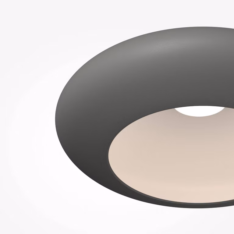 Maytoni Plafoniera soffitto Aros, Alluminio / Grigio / Zincato, Soggiorno / Sala da pranzo, Alluminio, Plafoniera