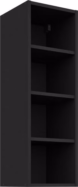 Mobile cucina alto LUNARA - larghezza 30 cm, nero