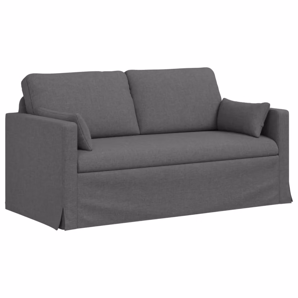 vidaXL Divano in tessuto grigio scuro con struttura in metallo L: 158 cm, P: 78 cm, H: 80 cm – 2