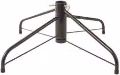 Base per albero di Natale da tavolo Amicasa in metallo nero, Diametro: 50 cm