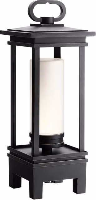 Lampada portatile Kichler South Hope LED 3W con Bluetooth, colore nero o marrone, ideale per giardino e terrazzino