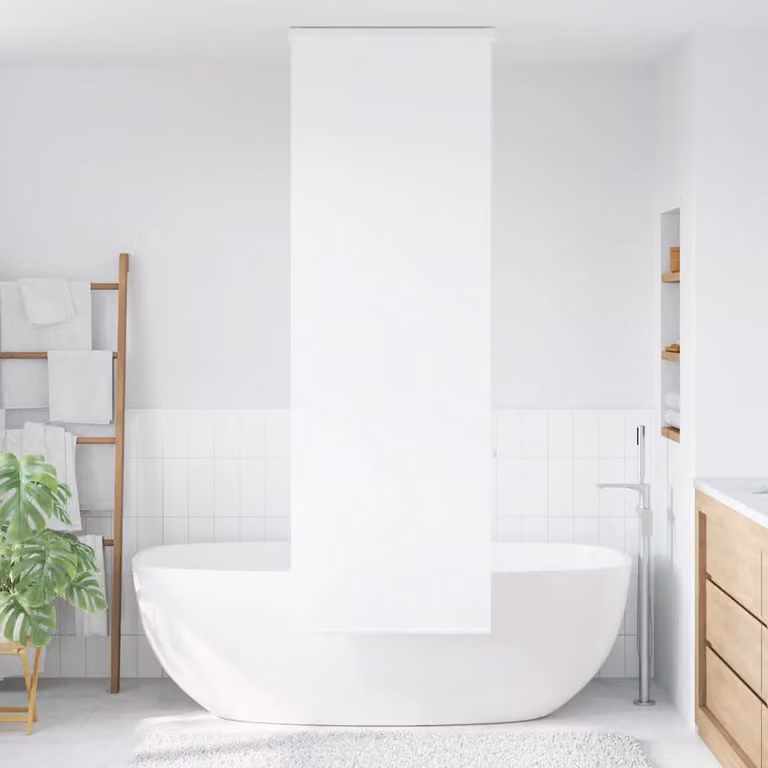 vidaXL Tenda a Rullo per Doccia Cassonetto 80x240 cm Larghezza Tessuto