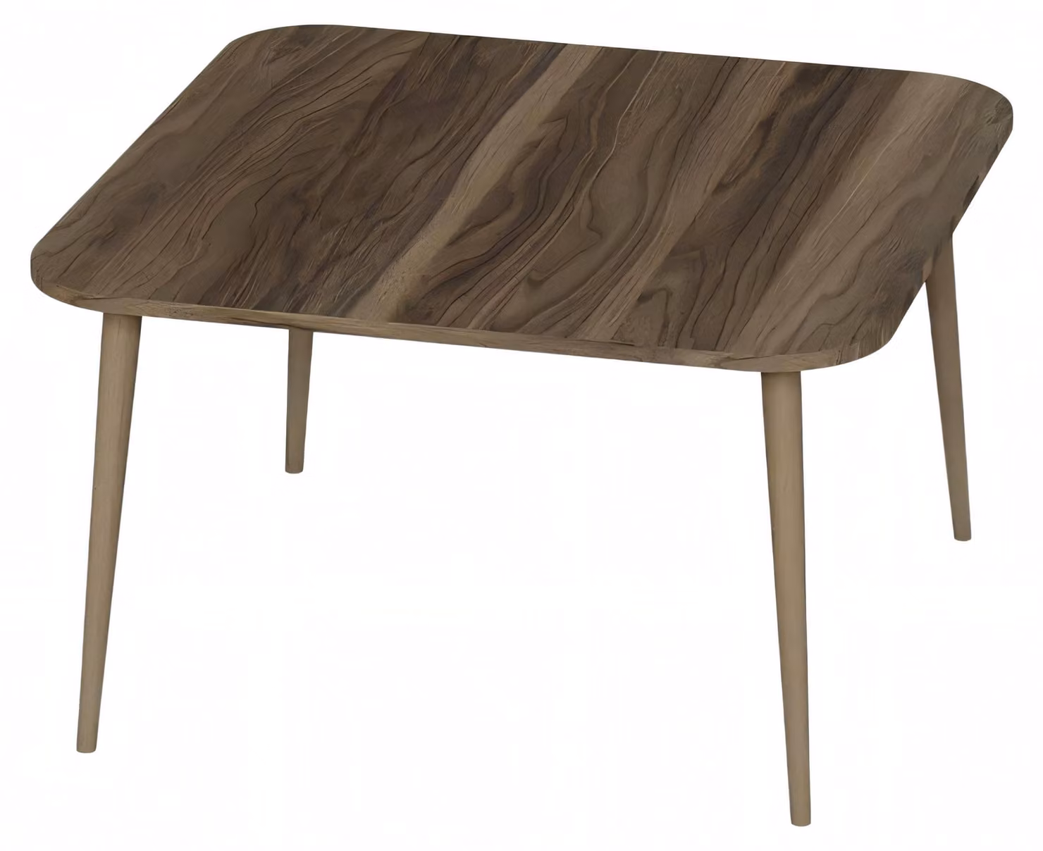 Eleganter brauner Couchtisch aus Holz im modernen Design