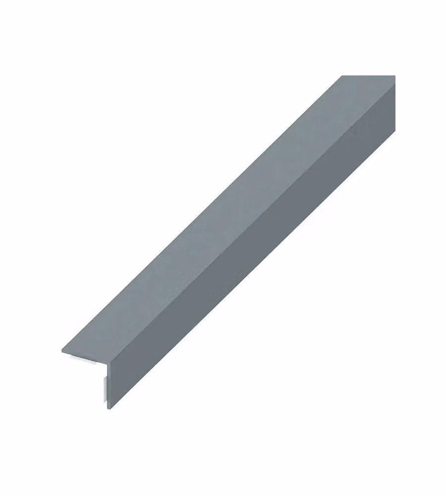 ALFER Profilo angolare autoadesivo PVC grigio 30x30 mm 1 m ristrutturazione