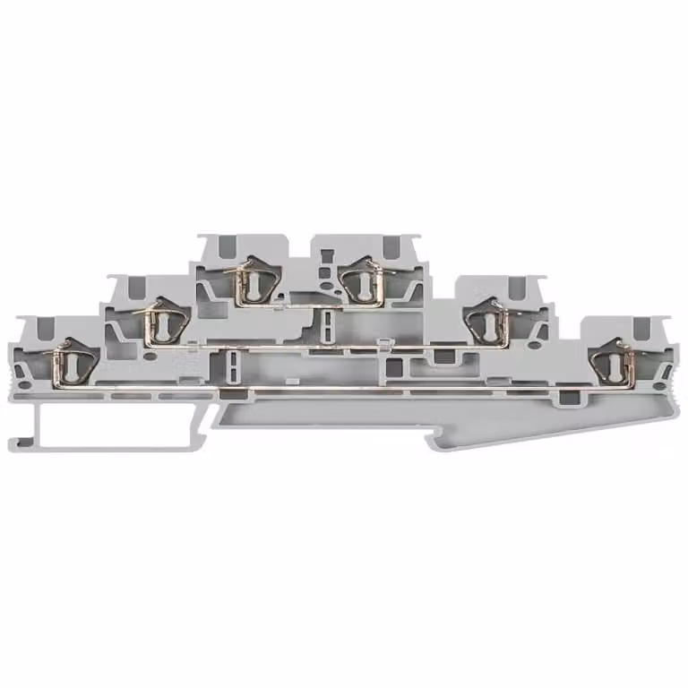 Morsetto a tre piani Siemens da 2,5 mm², grigio, larghezza 5,2 mm 8WH20300AF00
