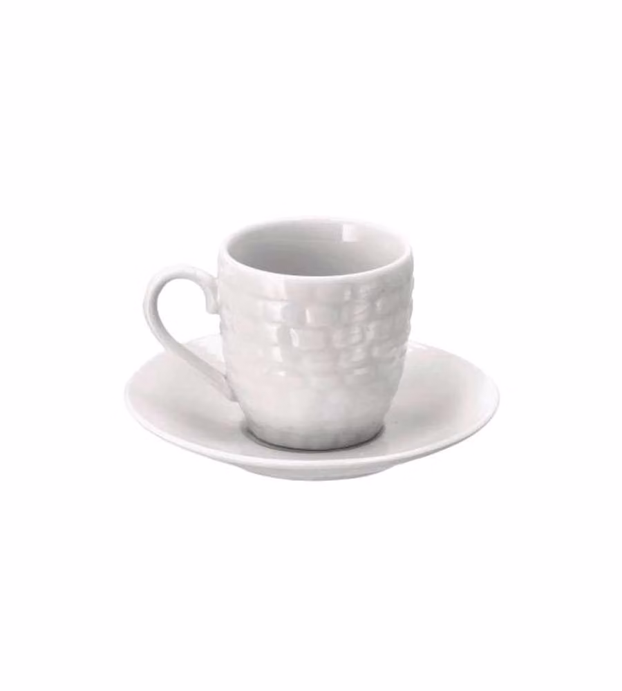 Tazza Caffè Porcellana Quadri Pz 6 Ad