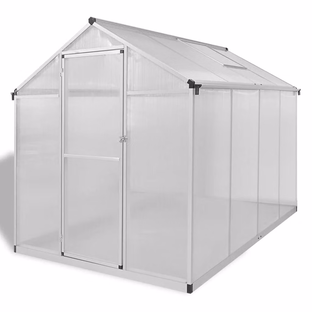 Serra vidaXL con basamento, in alluminio rinforzato, 4,6 m²