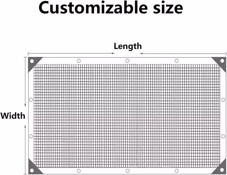 Solidchoice - Telo ombreggiante con occhielli, 2x3 metri, per giardino e pergola