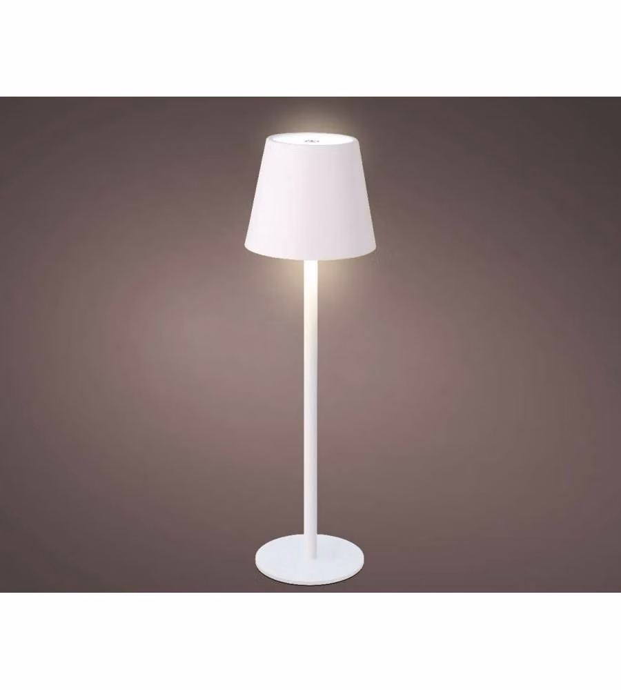 Lumineo Lampada da Tavolo LED Bianca - Luce Ricaricabile - 27cm