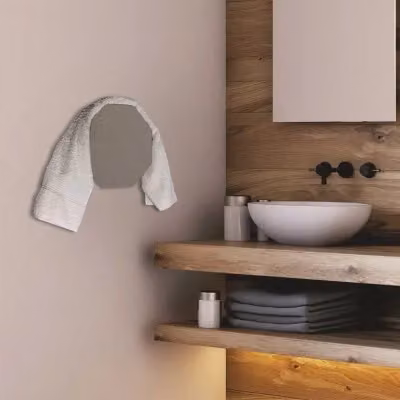 Scaldasalviette elettrico Nazca in resina e ceramica colore moro 70W Altezza: 29,5 cm