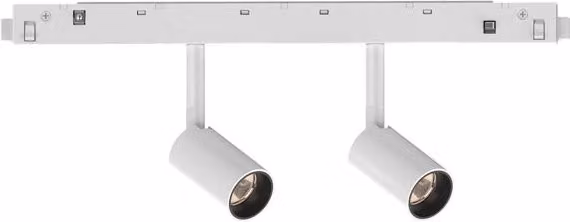 Proiettore Regolabile e Dimmerabile Ideal Lux Dali Ego in Alluminio Bianco con 2 Luci LED da 5W 3000K Luce Calda