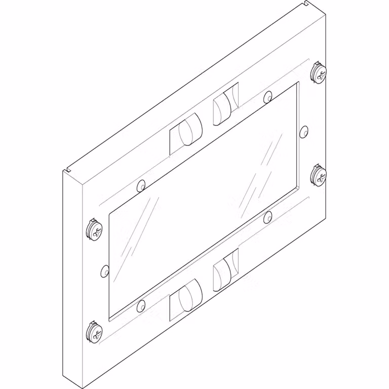 Piastra di copertura ABN 250x150 mm 1FB/1RE chiusa con finestra di ispezione FAS11N