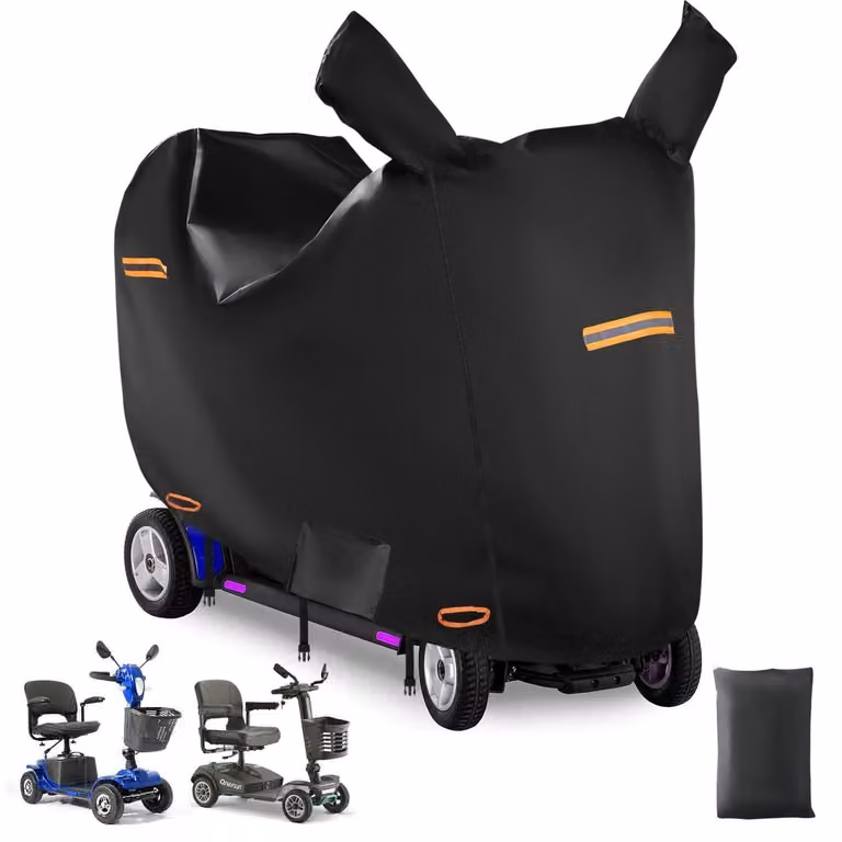 Copertura impermeabile per scooter elettrici, realizzata in tessuto Oxford 420D, adatta a scooter per la mobilità a 3 o 4 ruote, sedie a rotelle, dimensioni L 127x59x99 cm