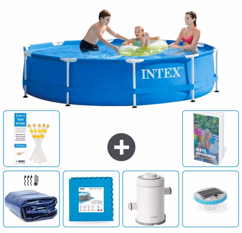 Piscina autoportante rettangolare - 305x76 cm - 5 pezzi - Modello S152