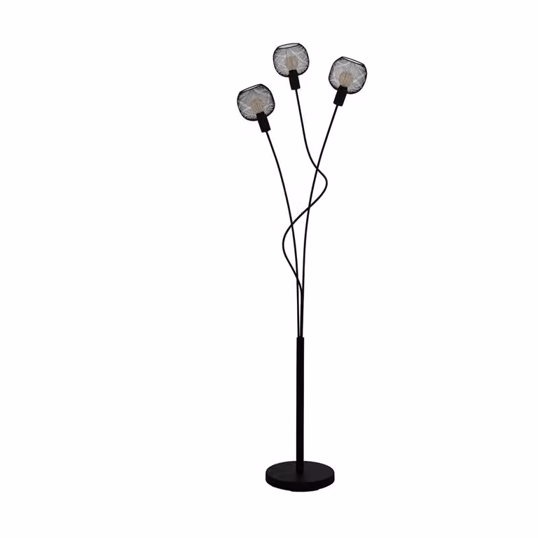 Eglo 43377 WRINGTON 1 E14 tripla lampada da terra 340x305mm nero