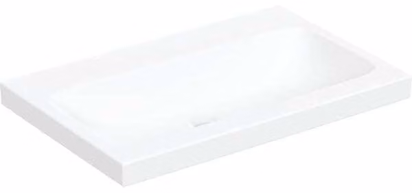 Geberit iCon Light lavabo à poser, 75 cm x 48 cm, sans trou pour robinet, sans trop-plein,501848, 501.848.00.8, 501.848.00.8