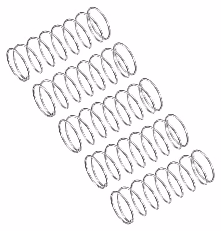 Confezione da 5 molle a compressione, acciaio inossidabile 304, diametro esterno di 10 mm, filo di 0,6 mm, lunghezza di 25 mm