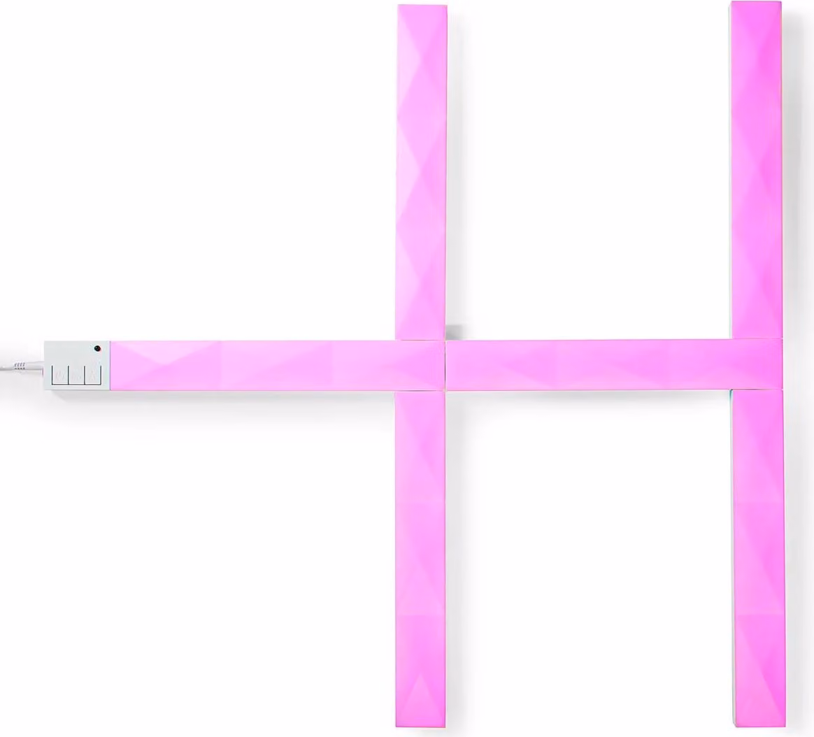Luci decorative Nedis SmartLife - Barra a parete - Wi-Fi - RGBIC / Bianco caldo - Android