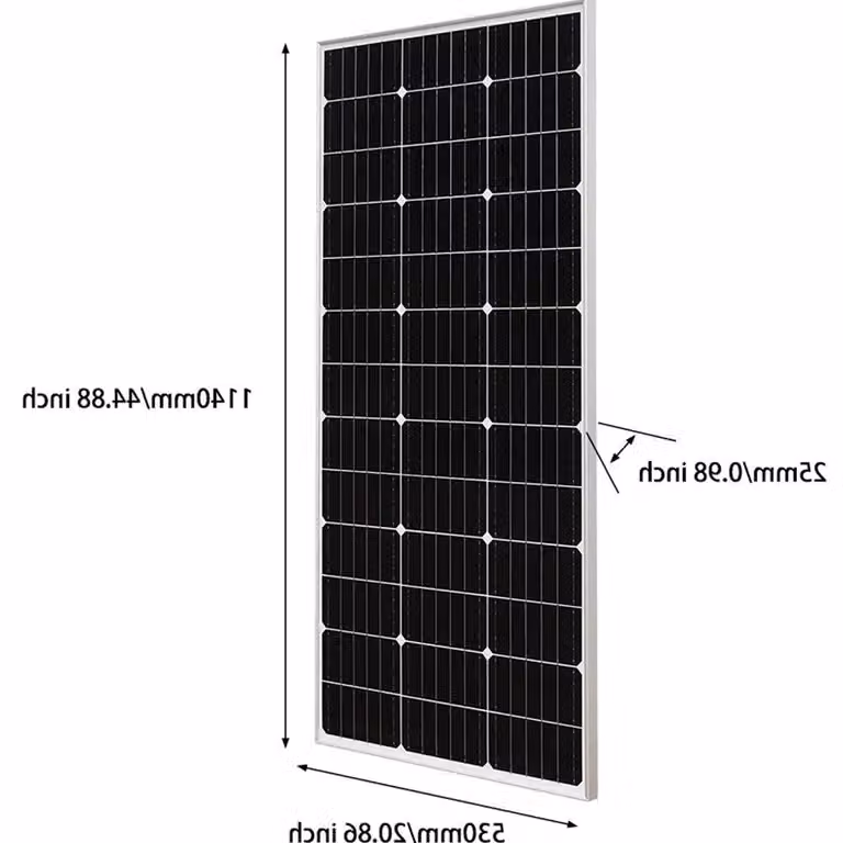 Pannello solare - Pannelli solari - Monocristallino - 150W - Impermeabile IP65 - Adatto per balconi, camper e sistemi off-grid