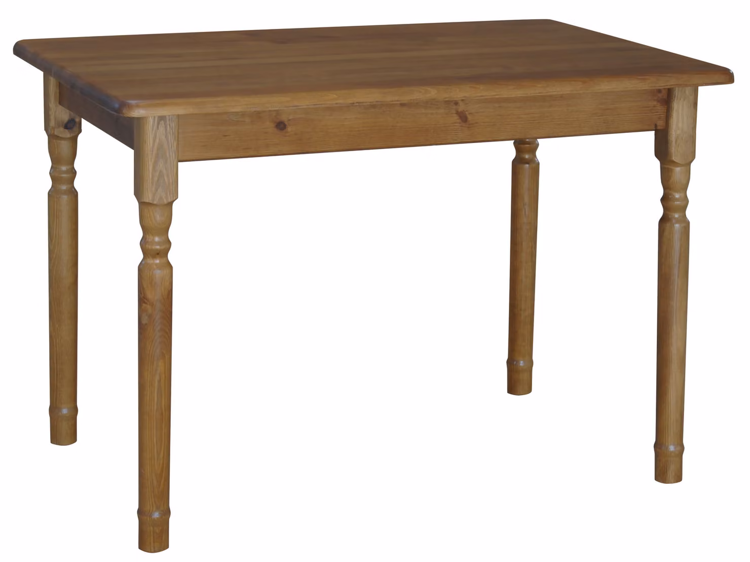 Tavolo II in legno massiccio di pino nel colore rovere 130 x 70 cm