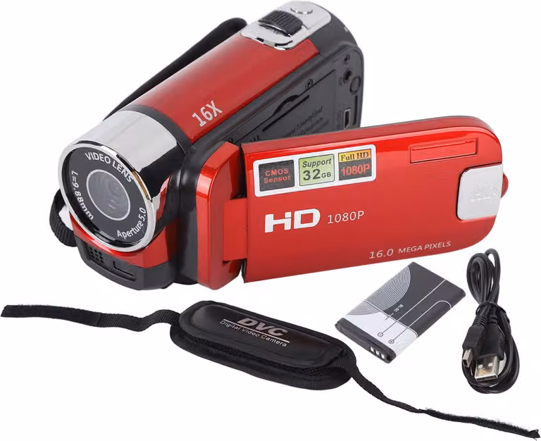 videocamera DV 4K 48MP Schermo ruotabile TFT da 2,7" Zoom digitale 16x Video con cavo USB