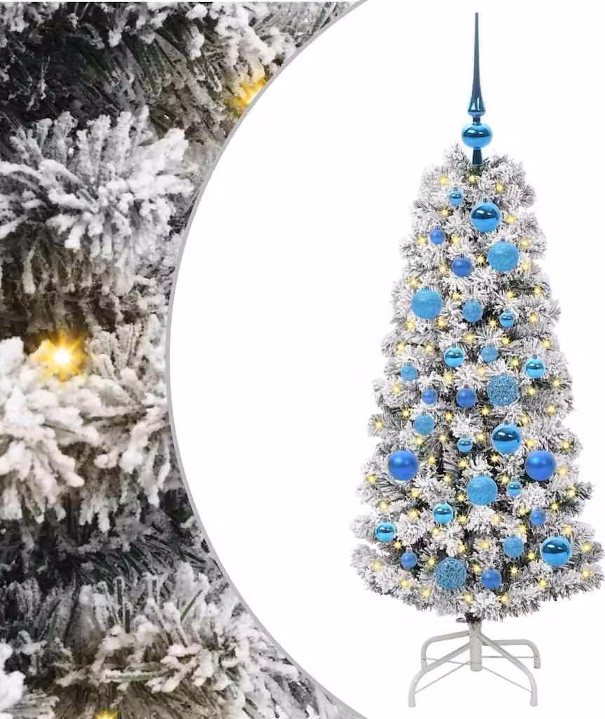 Albero di Natale Artificiale con Rami Pieghevoli 120 cm